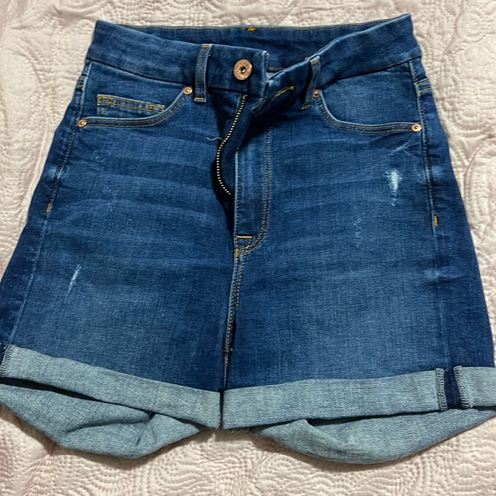 & Denim High waist shorts